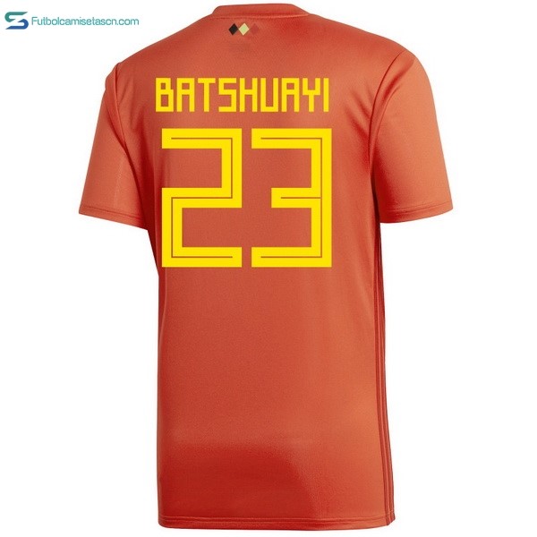 Camiseta Belgica 1ª Batshuayi 2018 Rojo